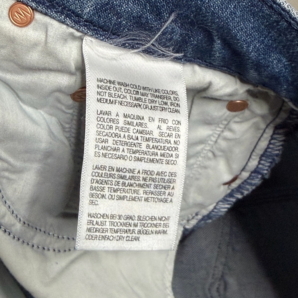 MOTHER The Half Pipe Flood Jeans in Black and Blue - Picture 11 of 12